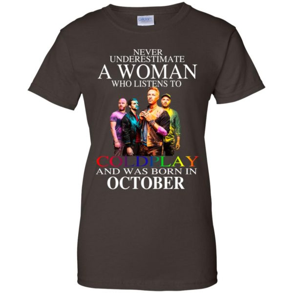 A Woman Who Listens To Coldplay And Was Born In October T-Shirts, Hoodie, Tank Apparel 12