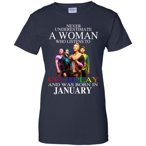 A Woman Who Listens To Coldplay And Was Born In January T-Shirts, Hoodie, Tank Apparel 13