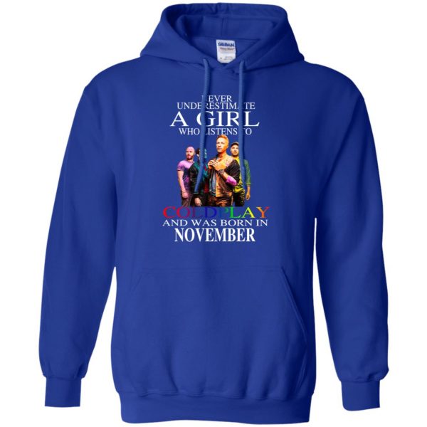A Girl Who Listens To Coldplay And Was Born In November T-Shirts, Hoodie, Tank Apparel 10