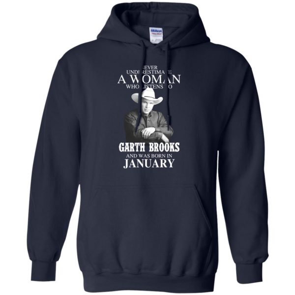 A Woman Who Listens To Garth Brooks And Was Born In January T-Shirts, Hoodie, Tank 8