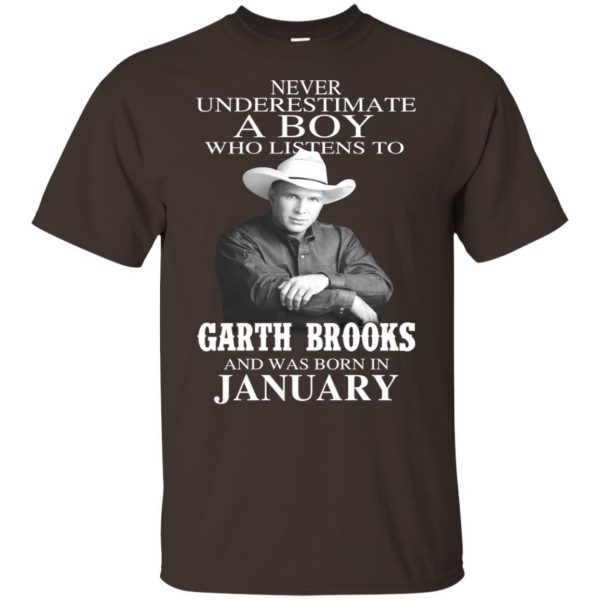 A Boy Who Listens To Garth Brooks And Was Born In January T-Shirts, Hoodie, Tank Apparel 6