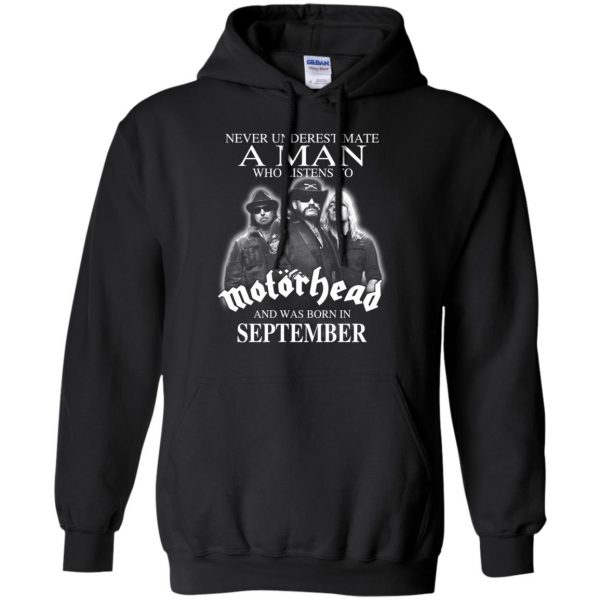 A Man Who Listens To Motorhead And Was Born In September T-Shirts, Hoodie, Tank 9