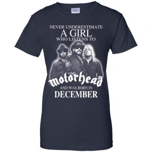 A Girl Who Listens To Motorhead And Was Born In December T-Shirts, Hoodie, Tank 24