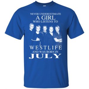 A Girl Who Listens To Westlife And Was Born In July T-Shirts, Hoodie, Tank 16