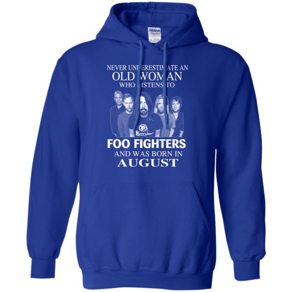 An Old Woman Who Listens To Foo Fighters And Was Born In August T-Shirts, Hoodie, Tank 10