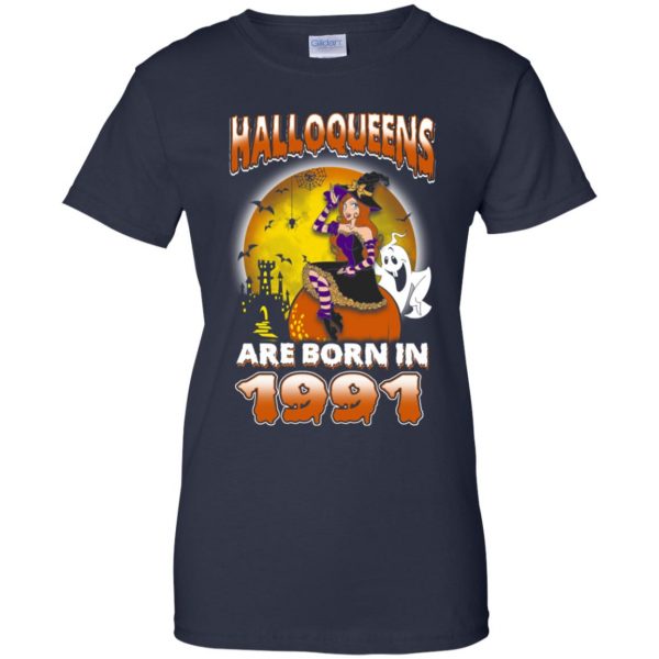 Halloqueens Are Born In 1991 Halloween T-Shirts, Hoodie, Tank Birthday Gift & Age 13