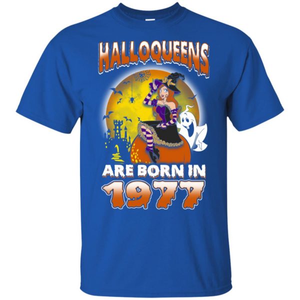 Halloqueens Are Born In 1977 Halloween T-Shirts, Hoodie, Tank Birthday Gift & Age 5