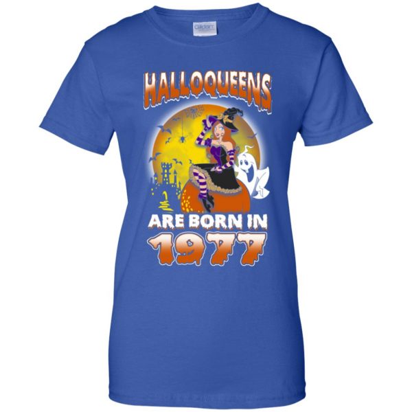 Halloqueens Are Born In 1977 Halloween T-Shirts, Hoodie, Tank Birthday Gift & Age 14