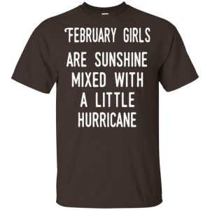 February Girls Are Sunshine Mixed With A Little Hurricane T-Shirts, Hoodie, Tank Apparel 2