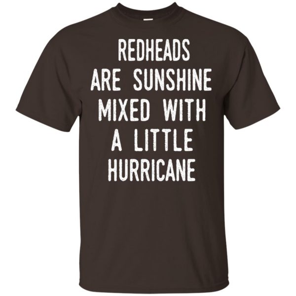 Redhead Girls Are Sunshine Mixed With A Little Hurricane T-Shirts, Hoodie, Tank Apparel 4