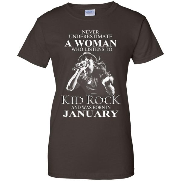 A Woman Who Listens To Kid Rock And Was Born In January T-Shirts, Hoodie, Tank Apparel 12