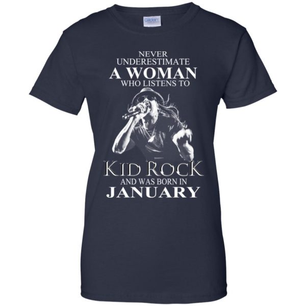 A Woman Who Listens To Kid Rock And Was Born In January T-Shirts, Hoodie, Tank Apparel 13