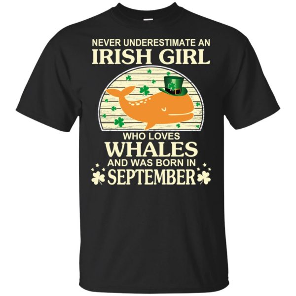 An Irish Girl Who Loves Whales And Was Born In September T-Shirts, Hoodie, Tank 3