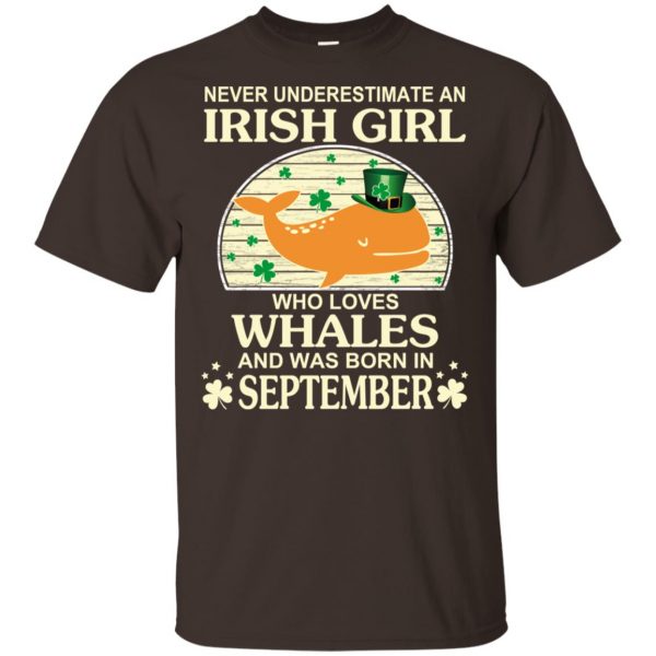 An Irish Girl Who Loves Whales And Was Born In September T-Shirts, Hoodie, Tank 4