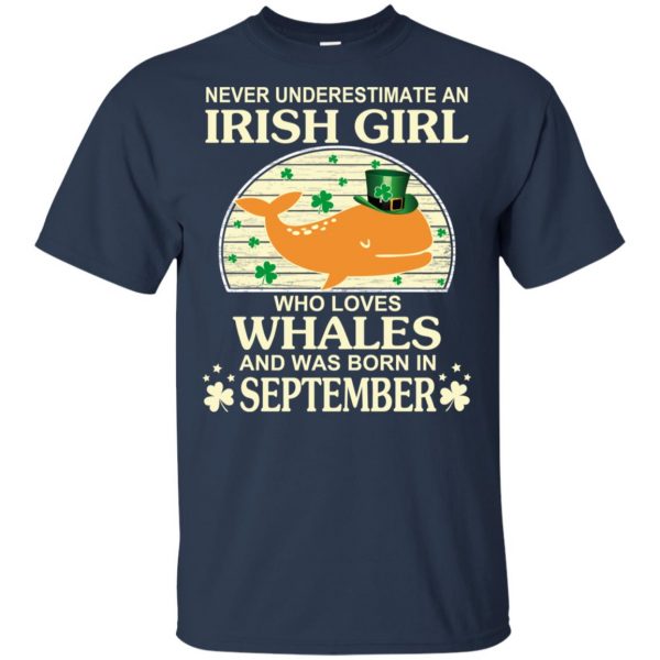 An Irish Girl Who Loves Whales And Was Born In September T-Shirts, Hoodie, Tank 6
