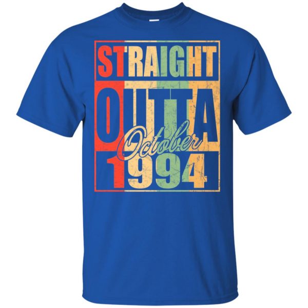 Vintage Straight Outta October 1994 Birthday T-Shirts, Hoodie, Tank 5