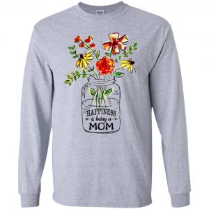 Happiness Is Being A Mom Flower T-Shirts, Hoodie, Tank 17
