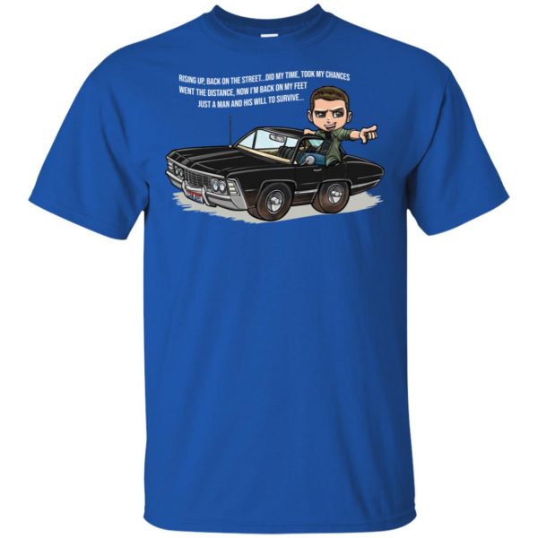 Supernatural: Rising Up Back On The Street Did My Time Took My Chances T-Shirts, Hoodie, Tank 4