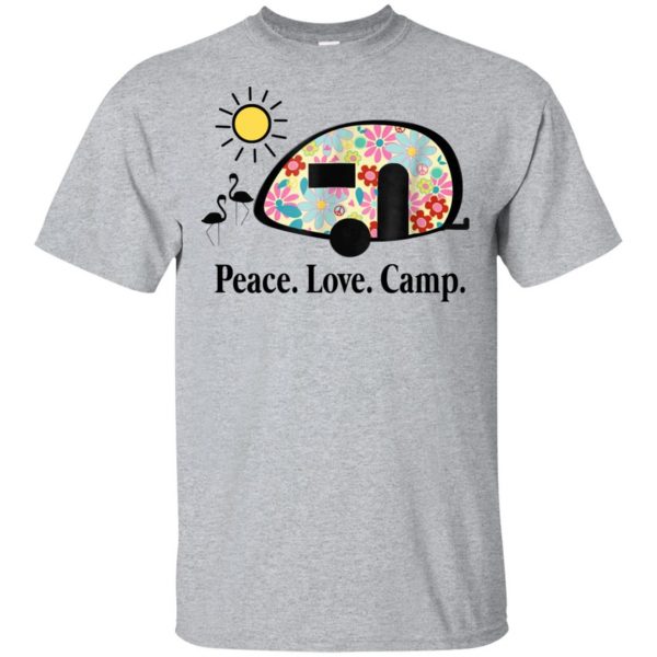 Peace. Love. Camp. Camping T-Shirts, Hoodie, Tank 2
