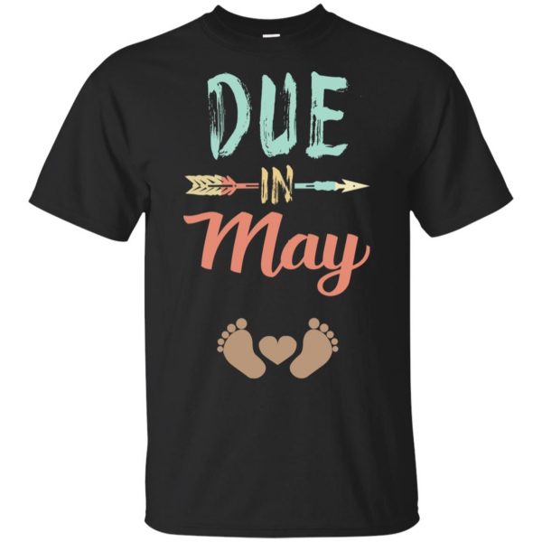 Due Date May Announcement Mommy Bump Pregnancy T-Shirts, Hoodie, Tank 3