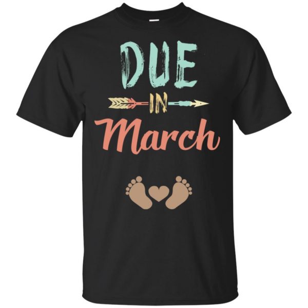 Due Date March Announcement Mommy Bump Pregnancy T-Shirts, Hoodie, Tank 3