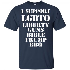 I Support LGBTQ Liberty Guns Bible Trump BBQ T-Shirts, Hoodie, Tank 9