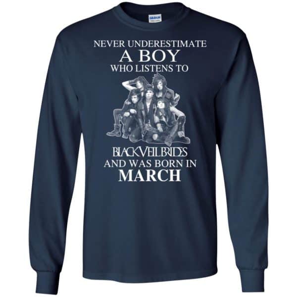 A Boy Who Listens To Black Veil Brides And Was Born In March T-Shirts, Hoodie, Tank 8
