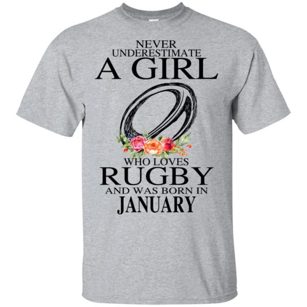 A Girl Who Loves Rugby And Was Born In January T-Shirts, Hoodie, Tank 3