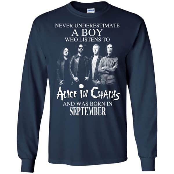A Boy Who Listens To Alice In Chains And Was Born In September T-Shirts, Hoodie, Tank 8