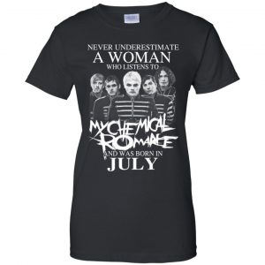 A Woman Who Listens To My Chemical Romance And Was Born In July T-Shirts, Hoodie, Tank 9