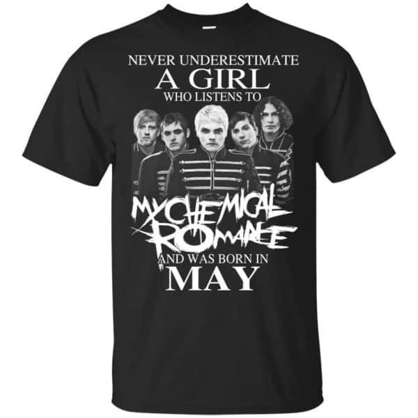 A Girl Who Listens To My Chemical Romance And Was Born In May T-Shirts, Hoodie, Tank 3