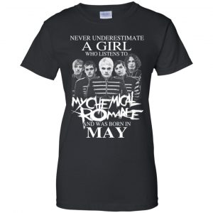 A Girl Who Listens To My Chemical Romance And Was Born In May T-Shirts, Hoodie, Tank 22