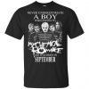 A Boy Who Listens To My Chemical Romance And Was Born In September T-Shirts, Hoodie, Tank 2
