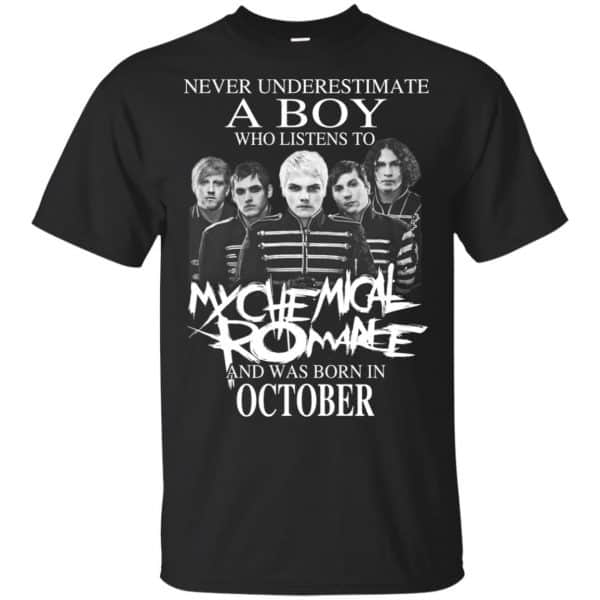 A Boy Who Listens To My Chemical Romance And Was Born In October T-Shirts, Hoodie, Tank 3