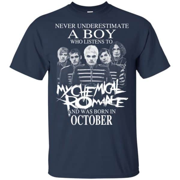 A Boy Who Listens To My Chemical Romance And Was Born In October T-Shirts, Hoodie, Tank 5