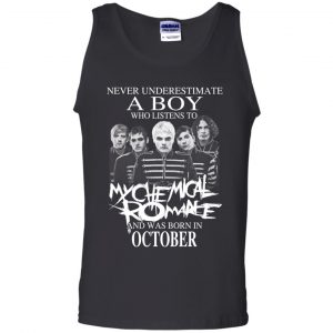 A Boy Who Listens To My Chemical Romance And Was Born In October T-Shirts, Hoodie, Tank 24