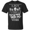 A Boy Who Listens To My Chemical Romance And Was Born In November T-Shirts, Hoodie, Tank 1