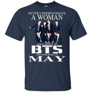 A Woman Who Listens To BTS And Was Born In May T-Shirts, Hoodie, Tank 17