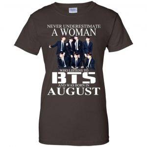 A Woman Who Listens To BTS And Was Born In August T-Shirts, Hoodie, Tank 23