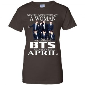 A Woman Who Listens To BTS And Was Born In April T-Shirts, Hoodie, Tank 23
