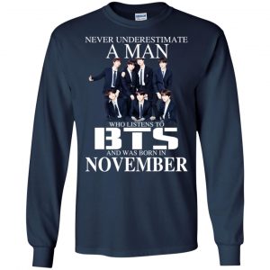 A Man Who Listens To BTS And Was Born In November T-Shirts, Hoodie, Tank 19
