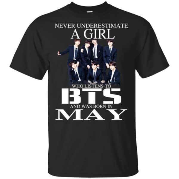 A Girl Who Listens To BTS And Was Born In May T-Shirts, Hoodie, Tank 3