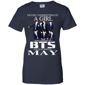 A Girl Who Listens To BTS And Was Born In May T-Shirts, Hoodie, Tank 24