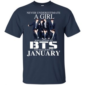A Girl Who Listens To BTS And Was Born In January T-Shirts, Hoodie, Tank 17