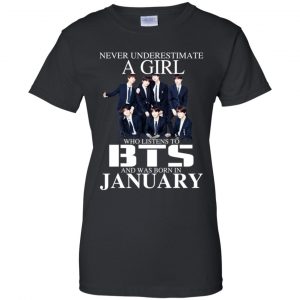 A Girl Who Listens To BTS And Was Born In January T-Shirts, Hoodie, Tank 22