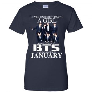 A Girl Who Listens To BTS And Was Born In January T-Shirts, Hoodie, Tank 24