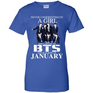 A Girl Who Listens To BTS And Was Born In January T-Shirts, Hoodie, Tank 25