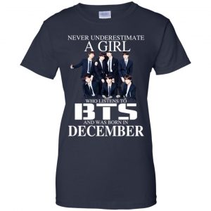 A Girl Who Listens To BTS And Was Born In December T-Shirts, Hoodie, Tank 24