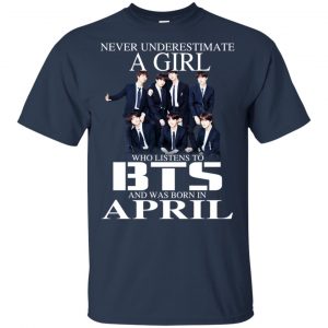 A Girl Who Listens To BTS And Was Born In April T-Shirts, Hoodie, Tank 17