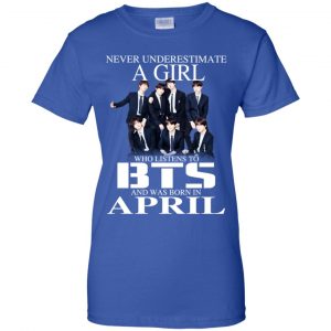 A Girl Who Listens To BTS And Was Born In April T-Shirts, Hoodie, Tank 25